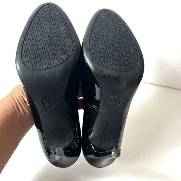 MICHAEL Michael Kors Womens 8M Pumps Black Patent Leather Slip On Stiletto Heels - Picture 11 of 11